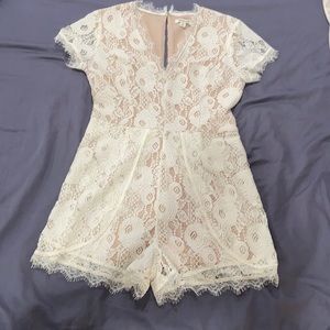 White Lace Romper